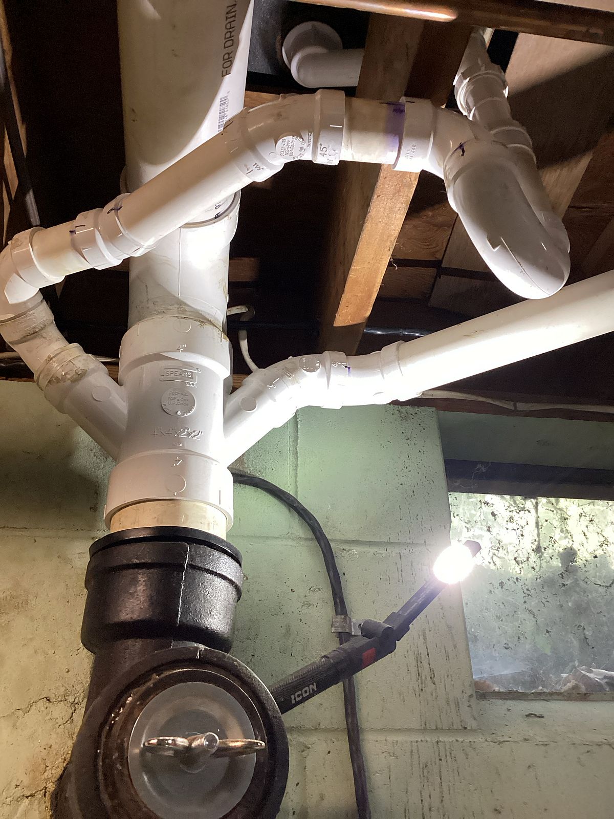 PVC drain line work completed by Royal Flush